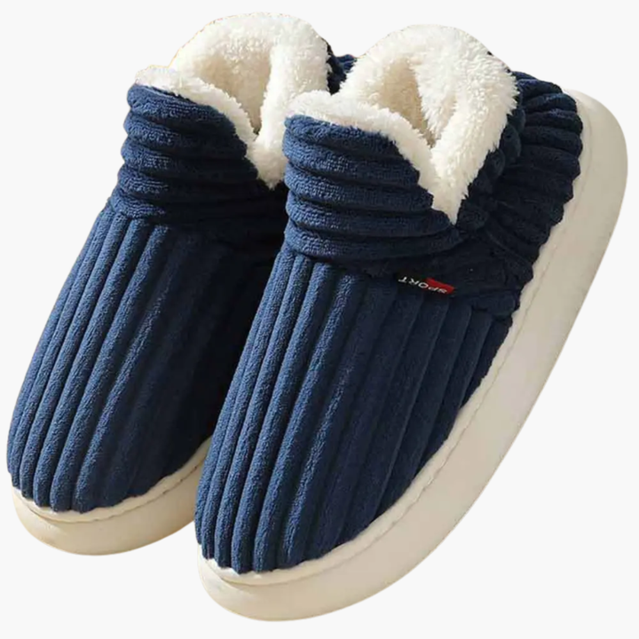 Pantofole in Pile da Donna – Calzature da Interno Ribattute