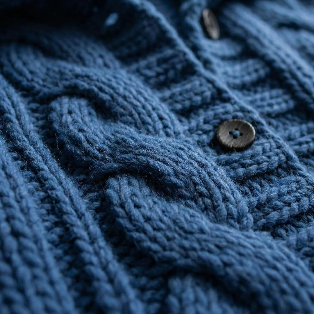 Wovenza - Cappotto lungo con cappuccio a trecce
