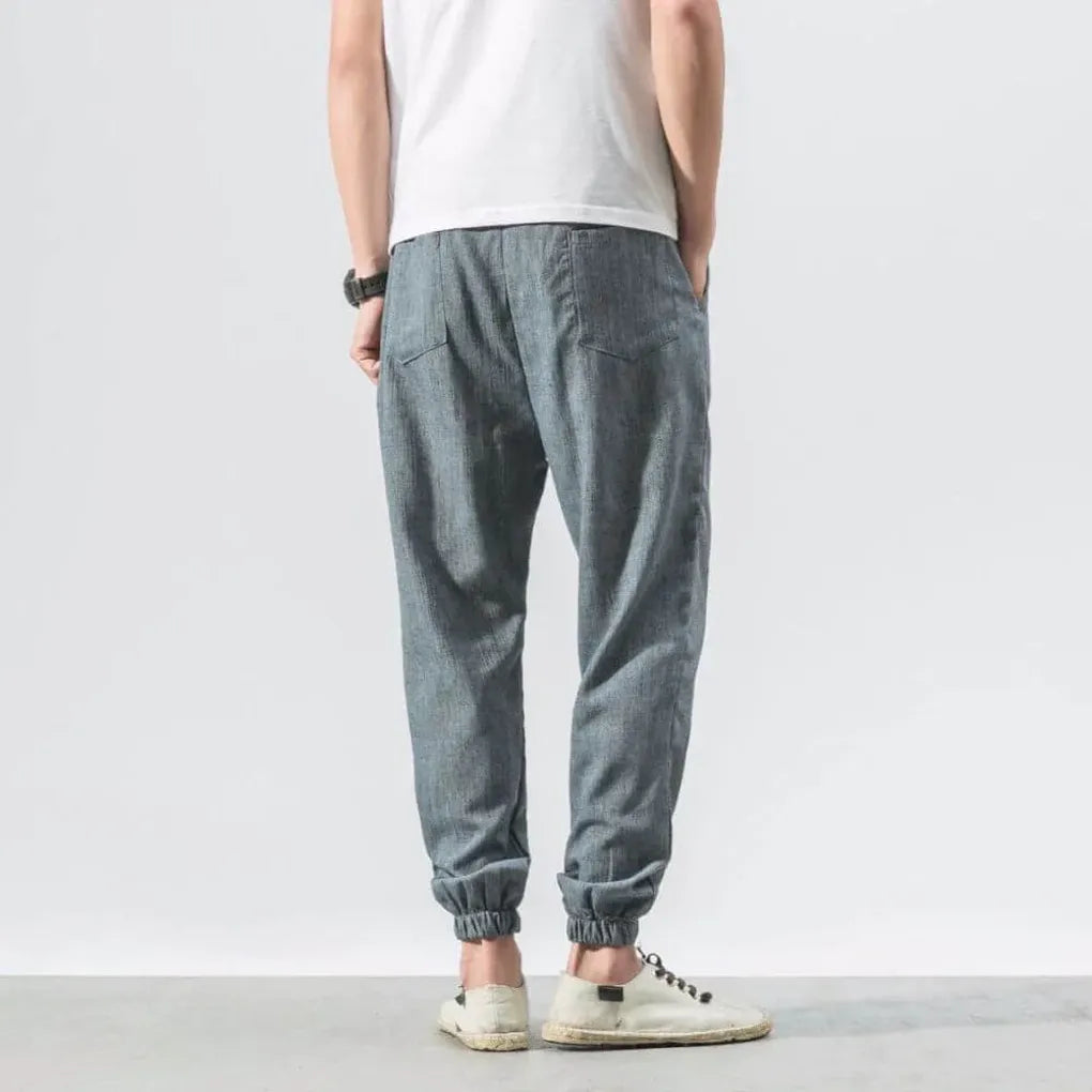 Pantaloni Comfort in Cotone-Lino per Uomo – Leggeri per Tutti i Giorni