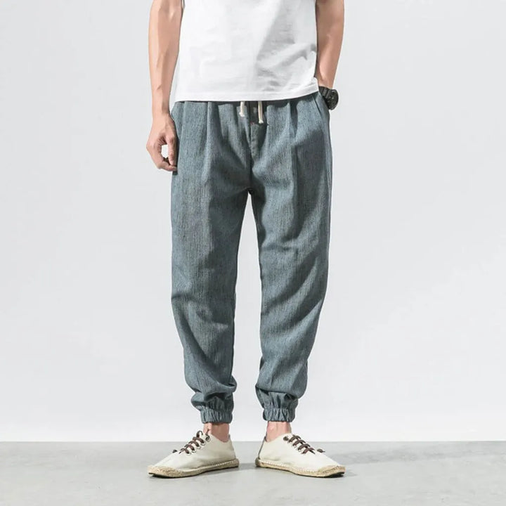 Pantaloni Comfort in Cotone-Lino per Uomo – Leggeri per Tutti i Giorni