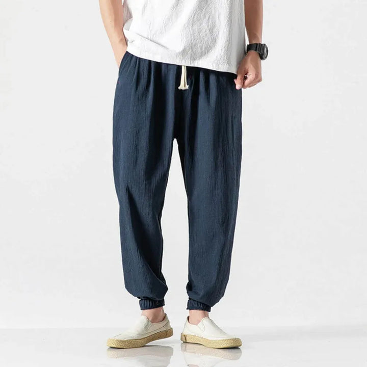 Pantaloni Comfort in Cotone-Lino per Uomo – Leggeri per Tutti i Giorni