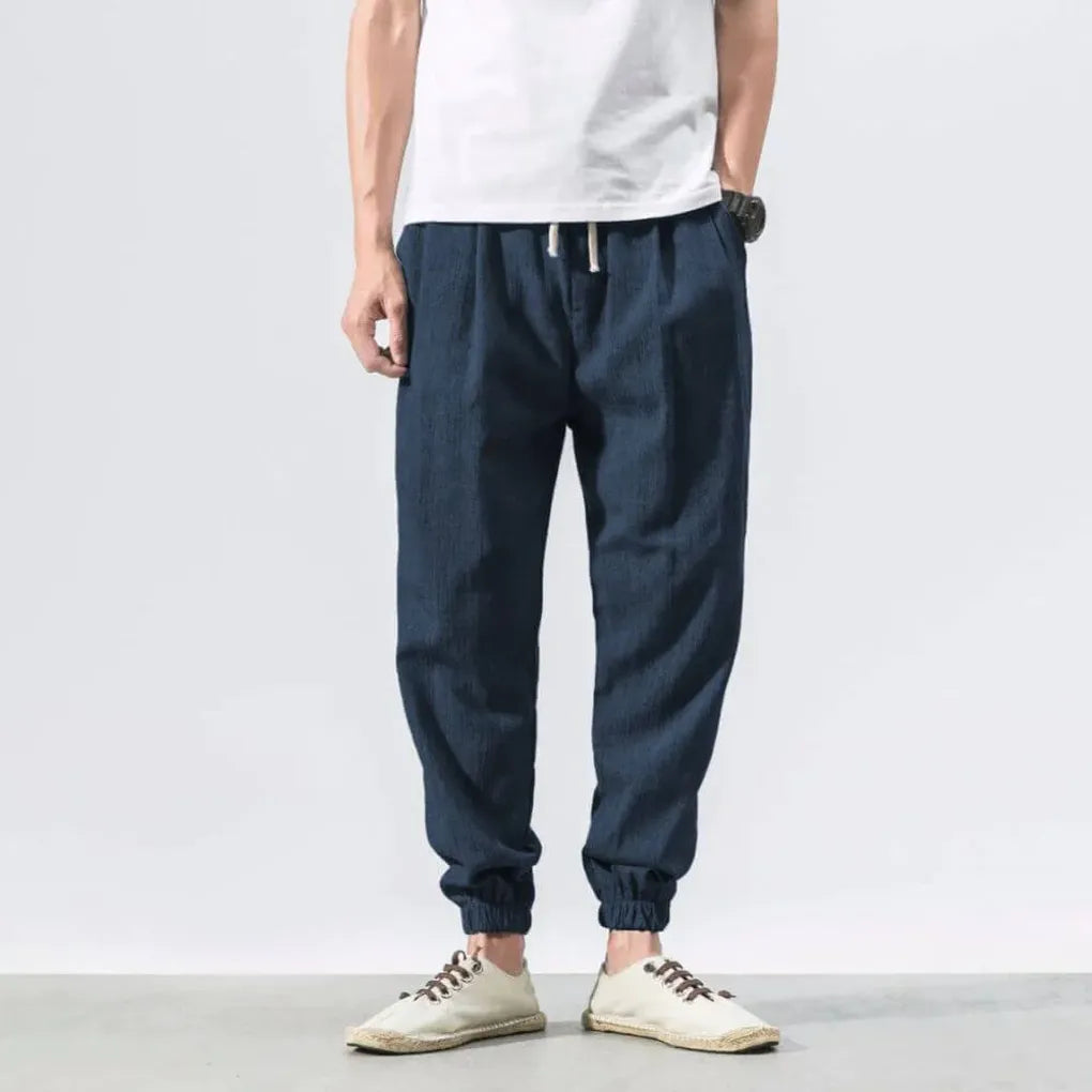 Pantaloni Comfort in Cotone-Lino per Uomo – Leggeri per Tutti i Giorni