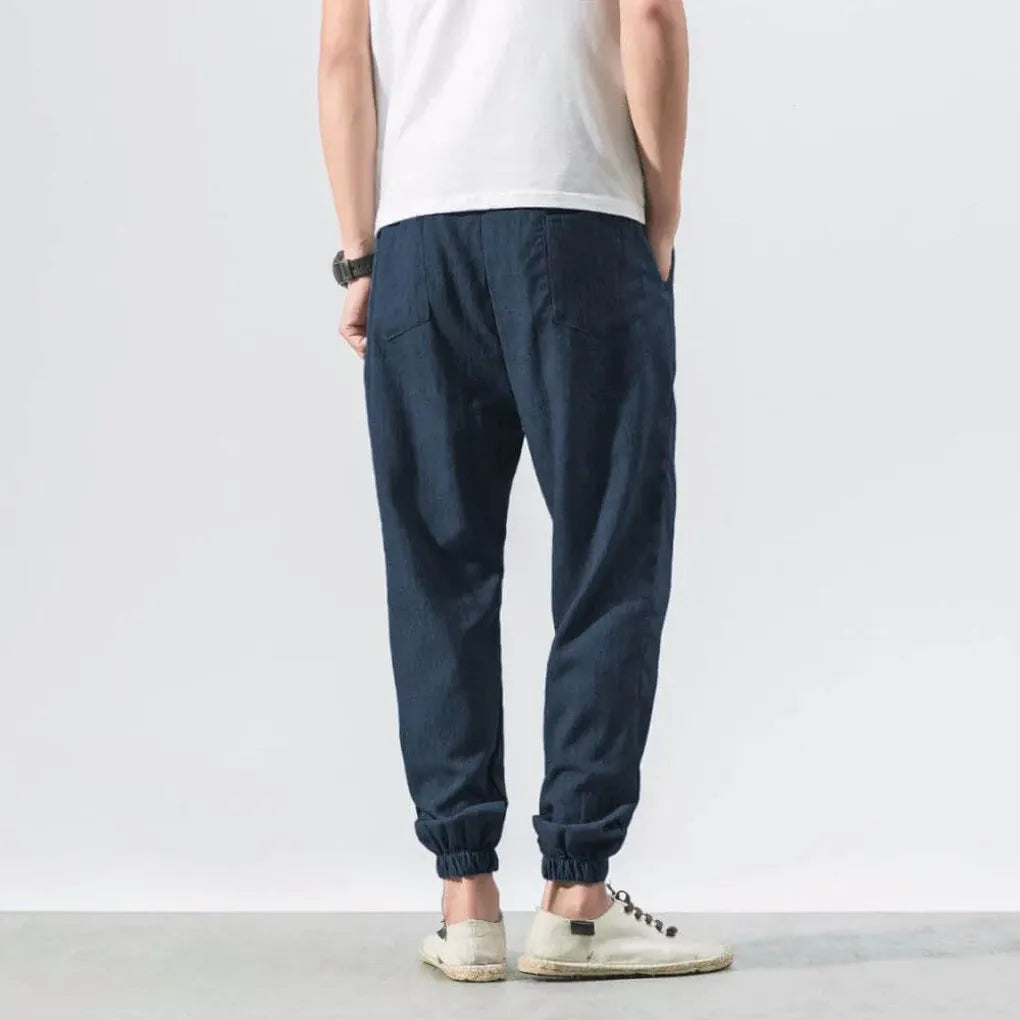 Pantaloni Comfort in Cotone-Lino per Uomo – Leggeri per Tutti i Giorni