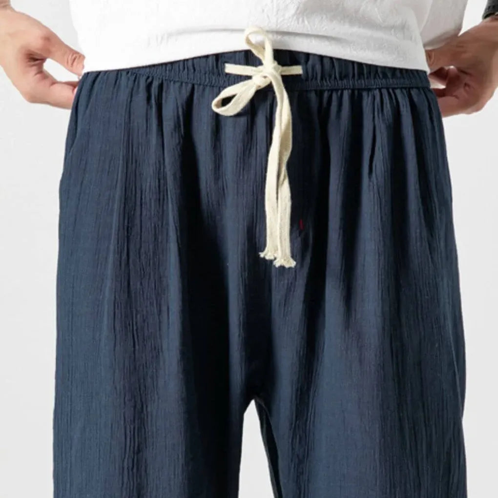 Pantaloni Comfort in Cotone-Lino per Uomo – Leggeri per Tutti i Giorni