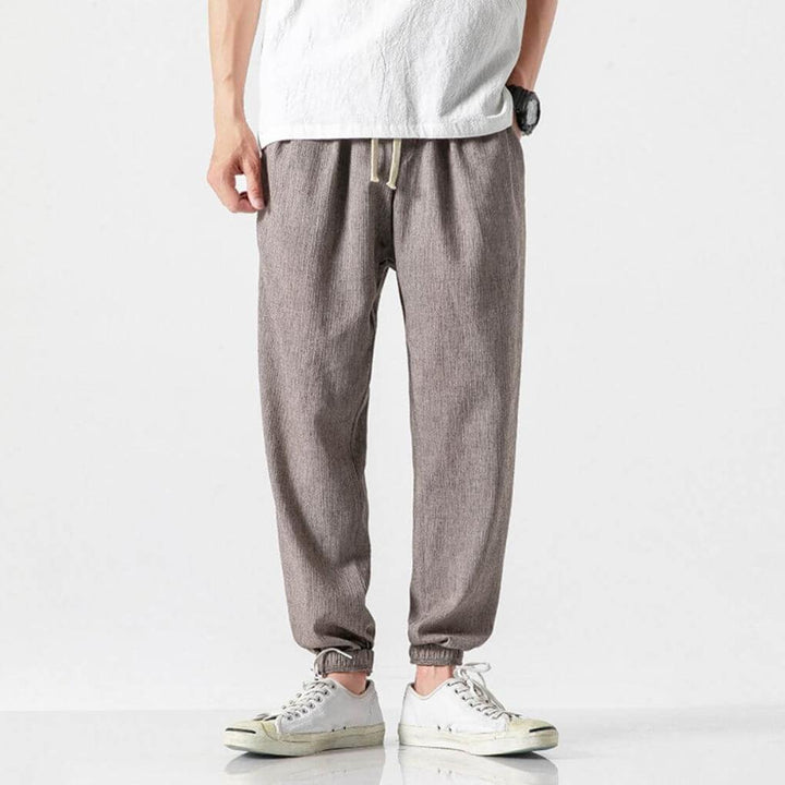 Pantaloni Comfort in Cotone-Lino per Uomo – Leggeri per Tutti i Giorni