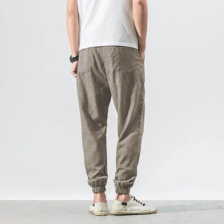 Pantaloni Comfort in Cotone-Lino per Uomo – Leggeri per Tutti i Giorni