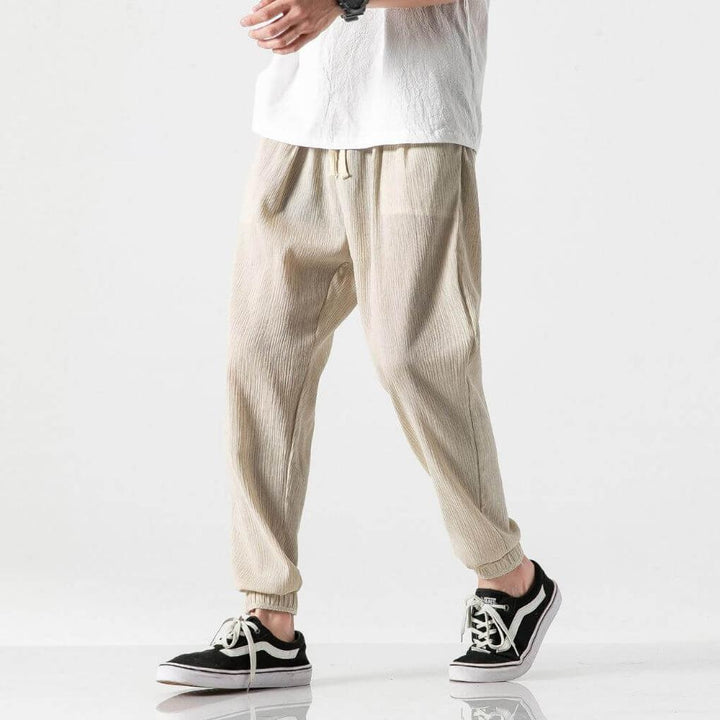 Pantaloni Comfort in Cotone-Lino per Uomo – Leggeri per Tutti i Giorni