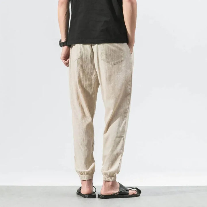 Pantaloni Comfort in Cotone-Lino per Uomo – Leggeri per Tutti i Giorni