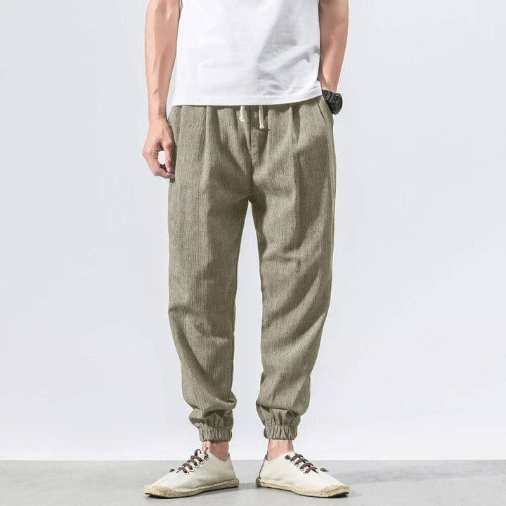 Pantaloni Comfort in Cotone-Lino per Uomo – Leggeri per Tutti i Giorni