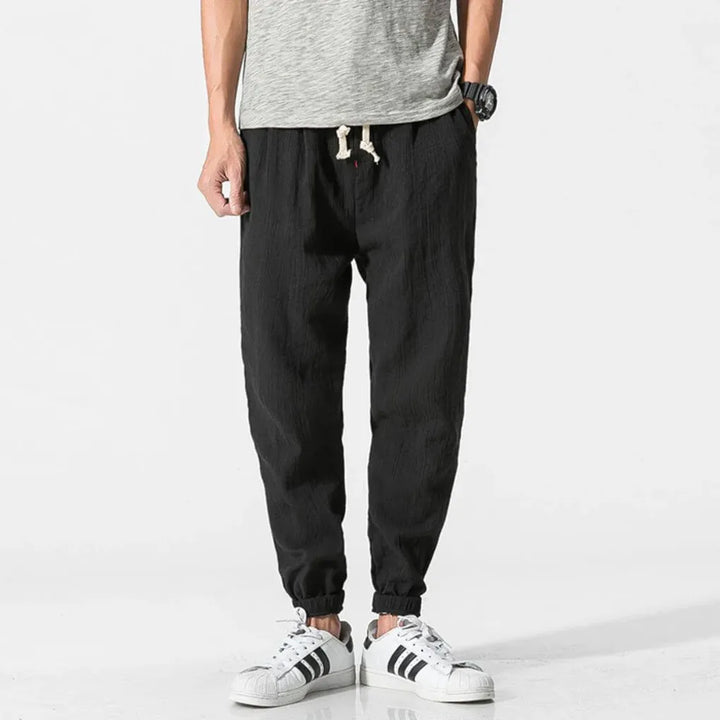 Pantaloni Comfort in Cotone-Lino per Uomo – Leggeri per Tutti i Giorni