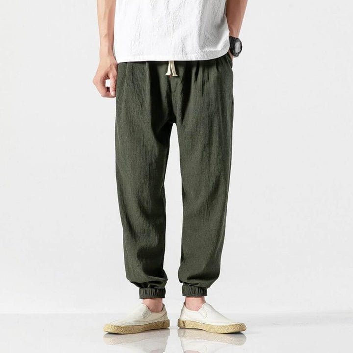 Pantaloni Comfort in Cotone-Lino per Uomo – Leggeri per Tutti i Giorni