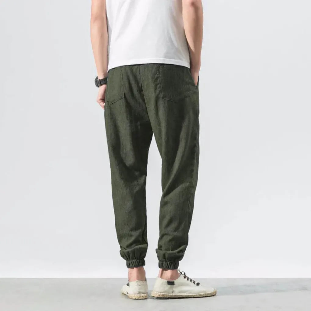 Pantaloni Comfort in Cotone-Lino per Uomo – Leggeri per Tutti i Giorni