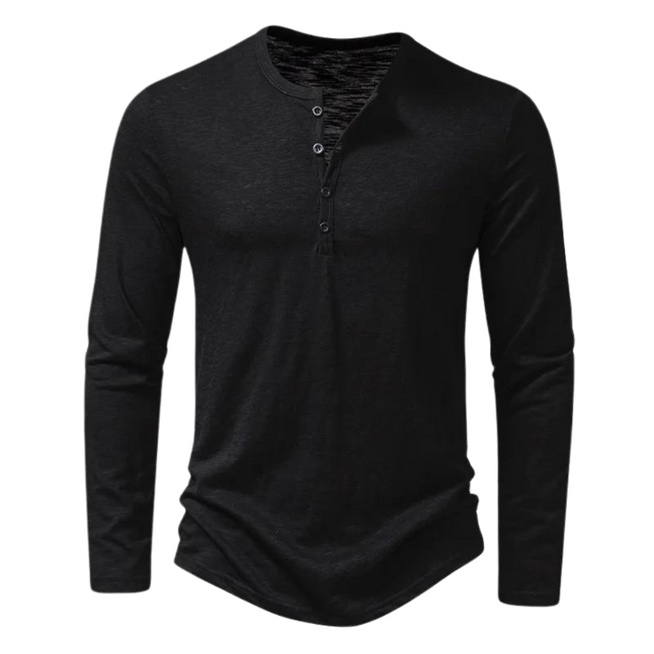 Floris - T-shirt button-down con lange mouwen