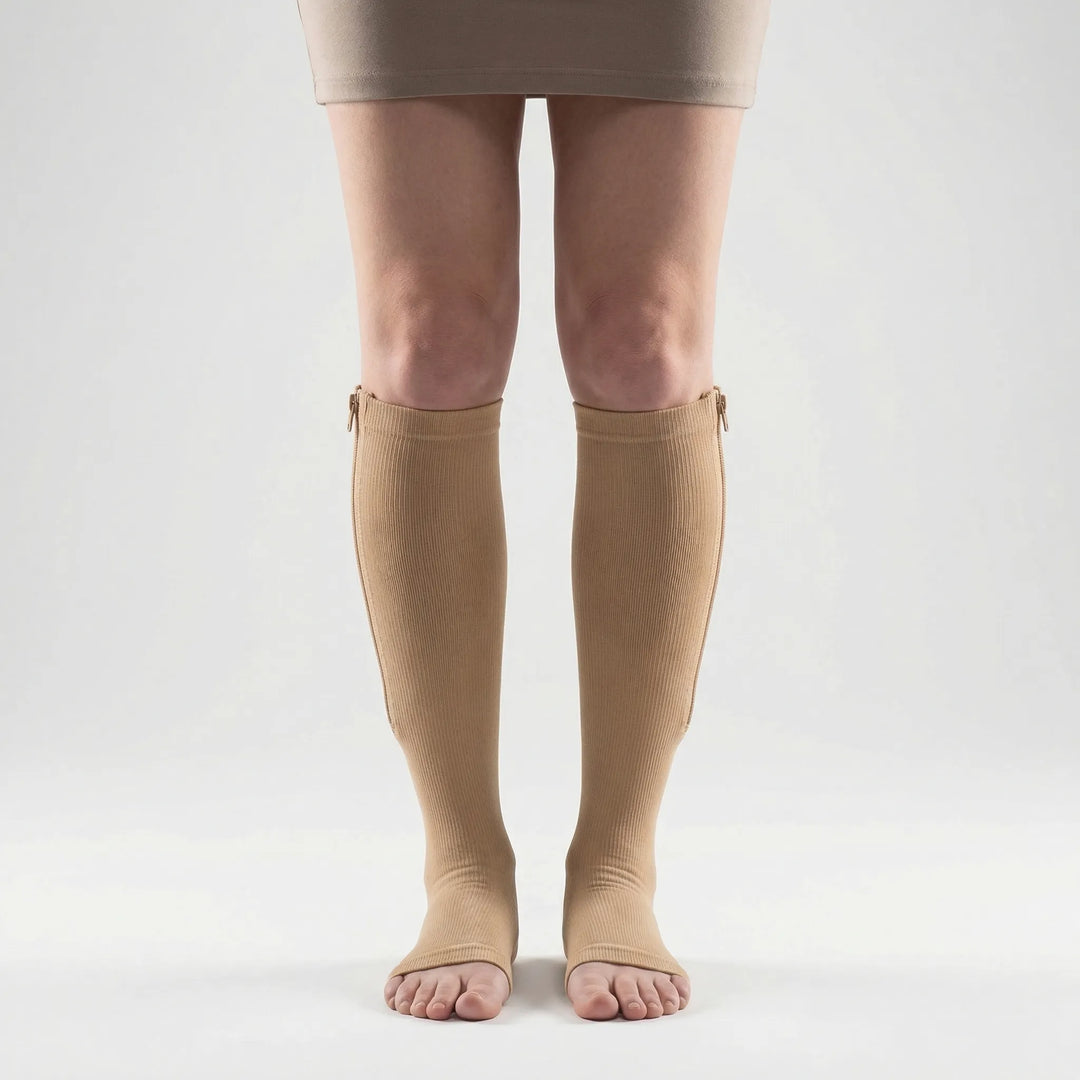 Zipplex - Calze al ginocchio a compressione graduata
