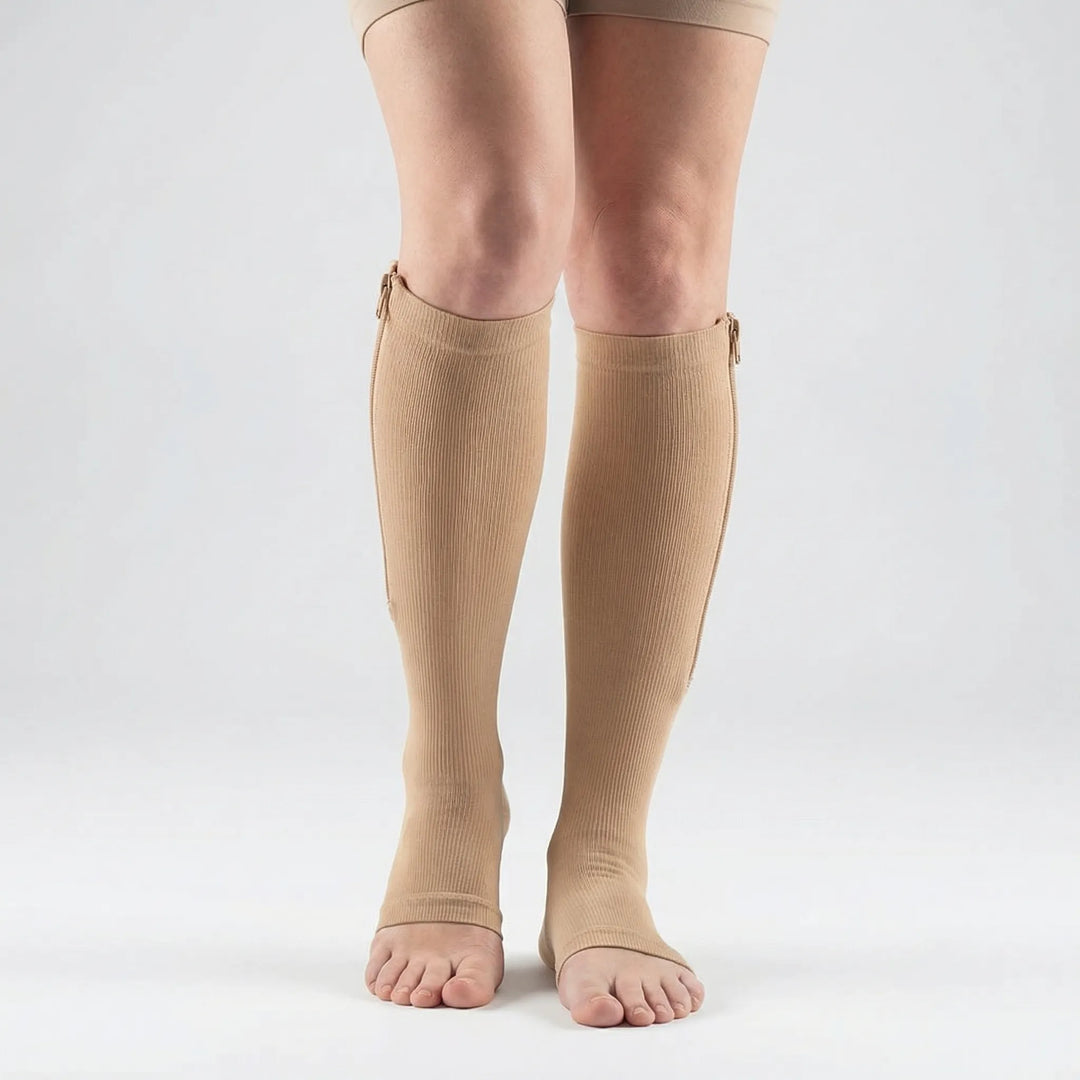 Zipplex - Calze al ginocchio a compressione graduata
