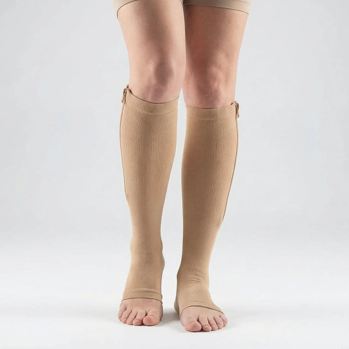 Zipplex - Calze al ginocchio a compressione graduata