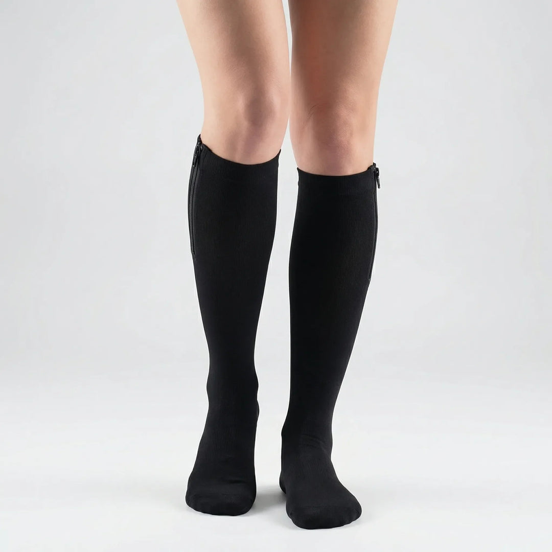 Zipplex - Calze al ginocchio a compressione graduata