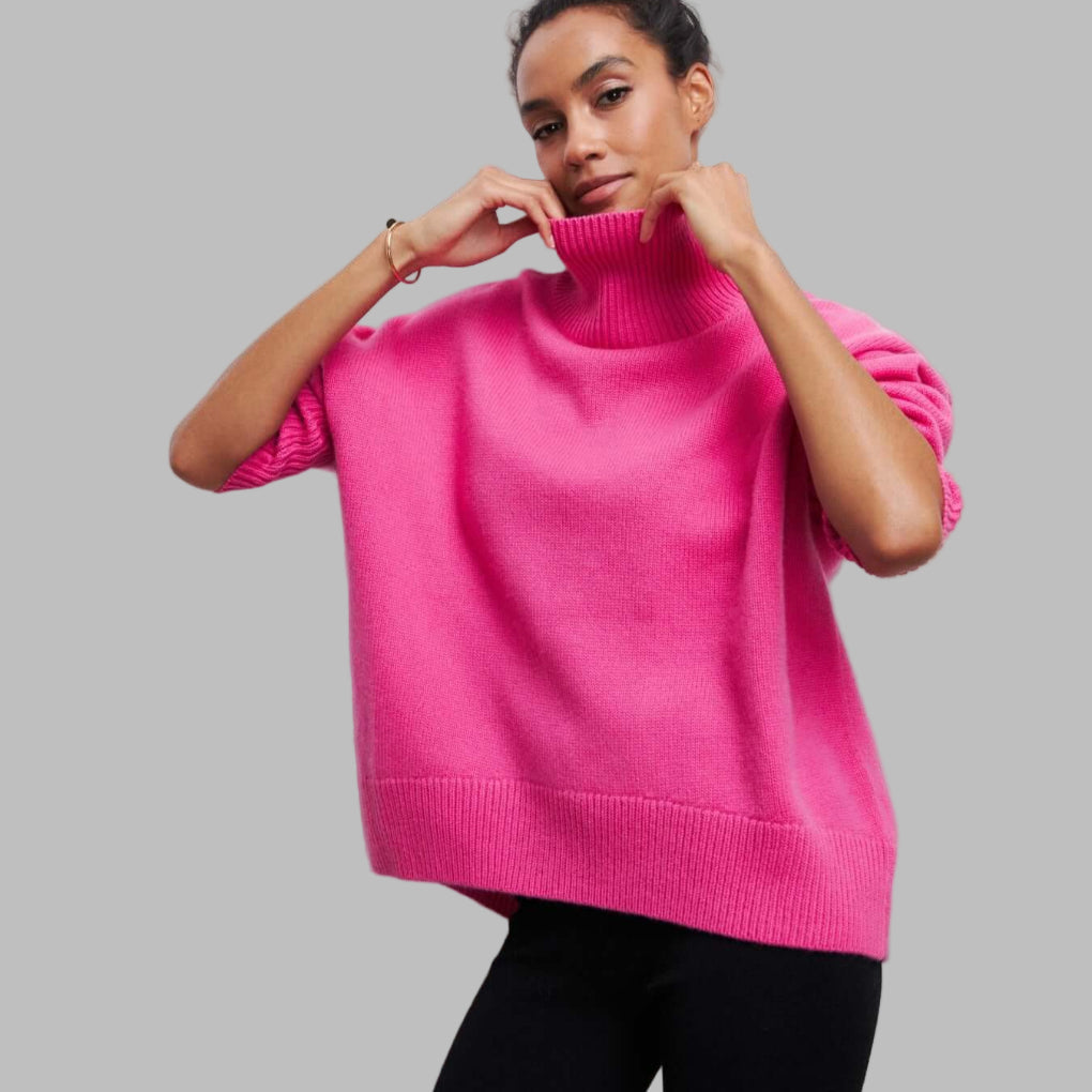Maglione Collo Alto Oversize Donne