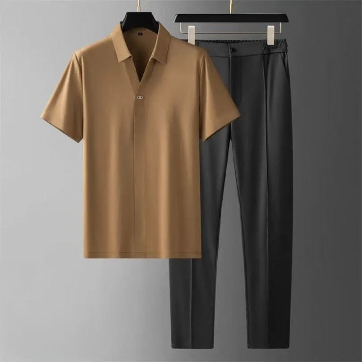 Grayson – Set da uomo composto da polo e pantaloni