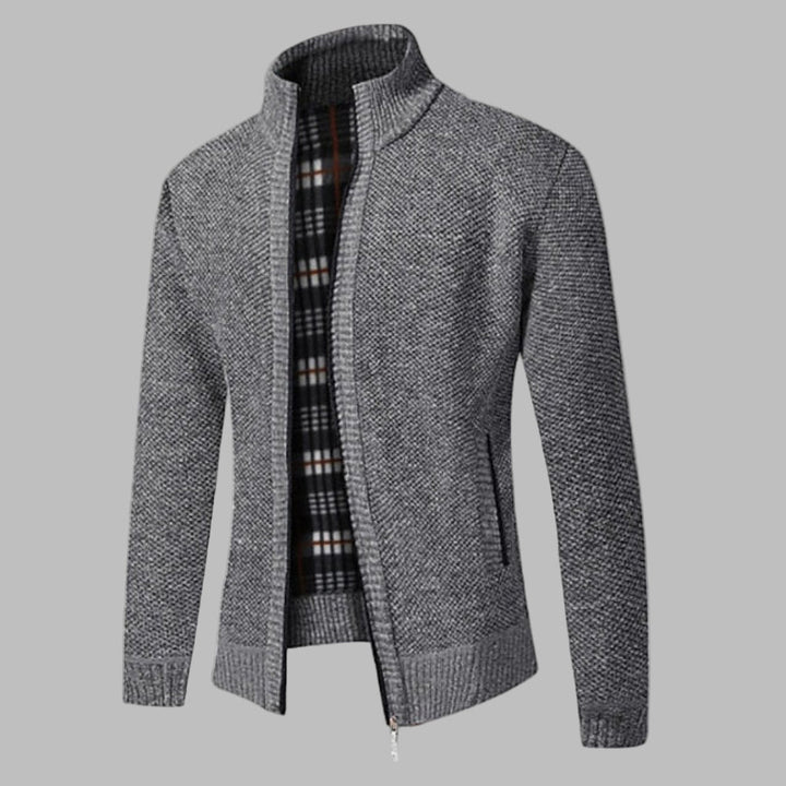 Maglione in Maglia con Zipper per Uomini