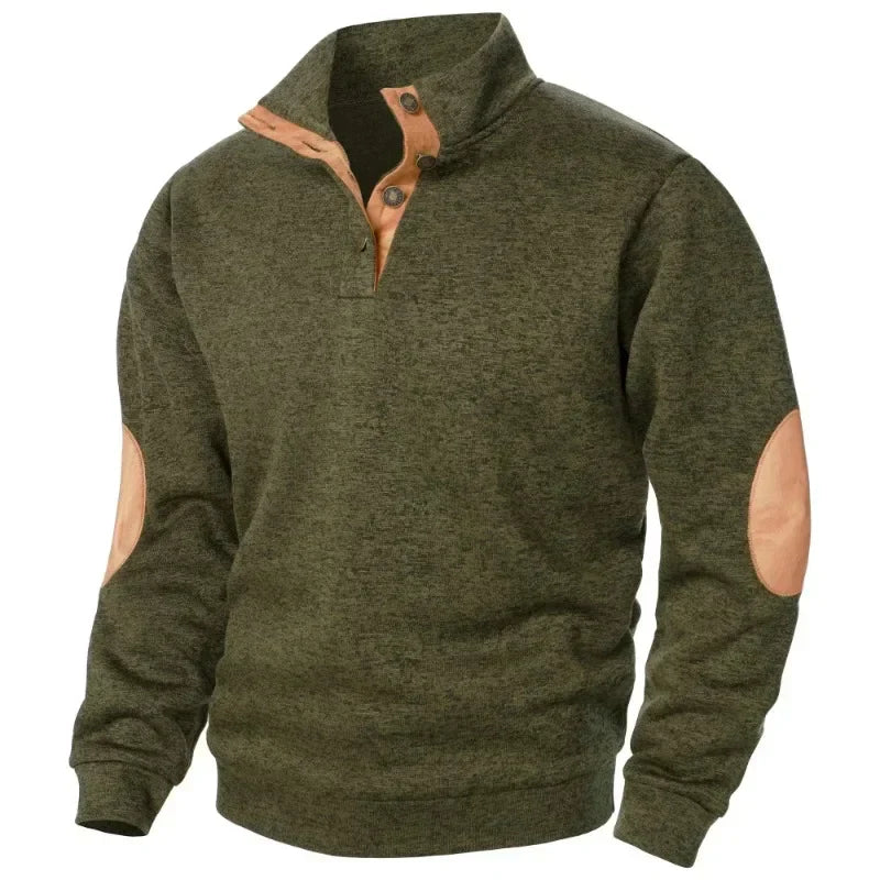 Felpa da uomo con scollo a V per lo stile outdoor e casual
