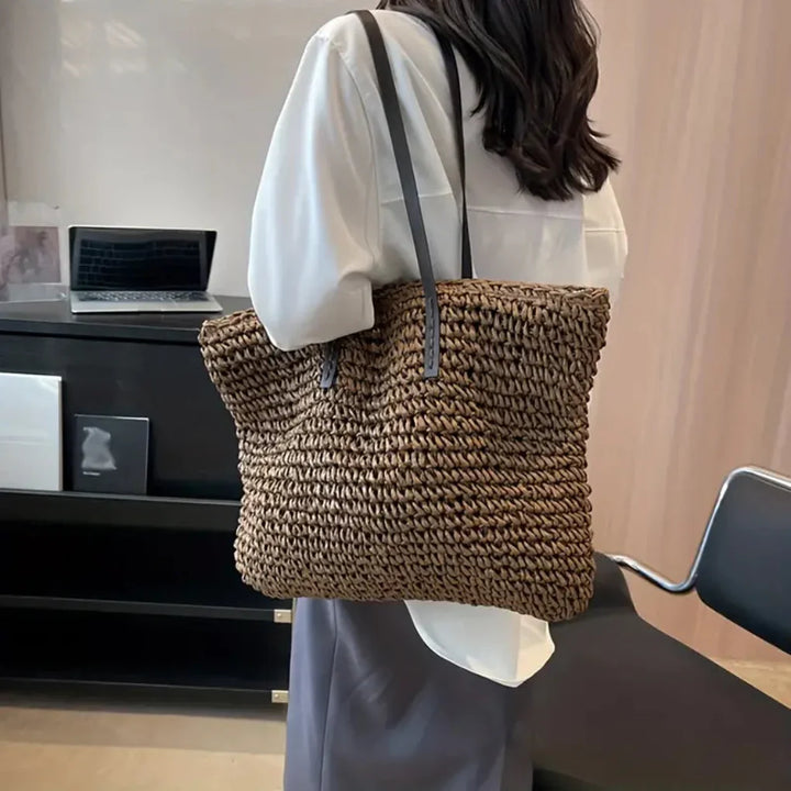 Borsa Tote Woven da Donna – Borsa Stilosa per Uso Quotidiano