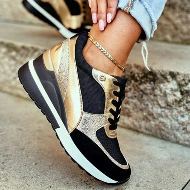 Sneakers in maglia leggere con sostegno plantare e memory foam