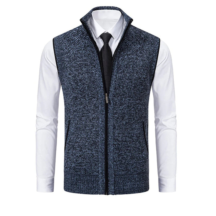 Gilet Uomo Stiloso — Strato Lucido con Dettagli Raffinati