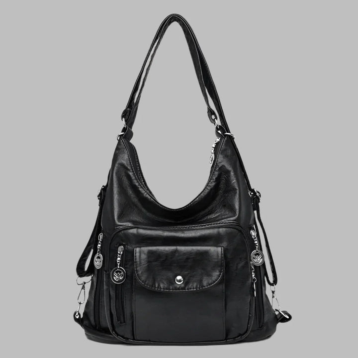 Borsa a spalla in pelle premium da donna