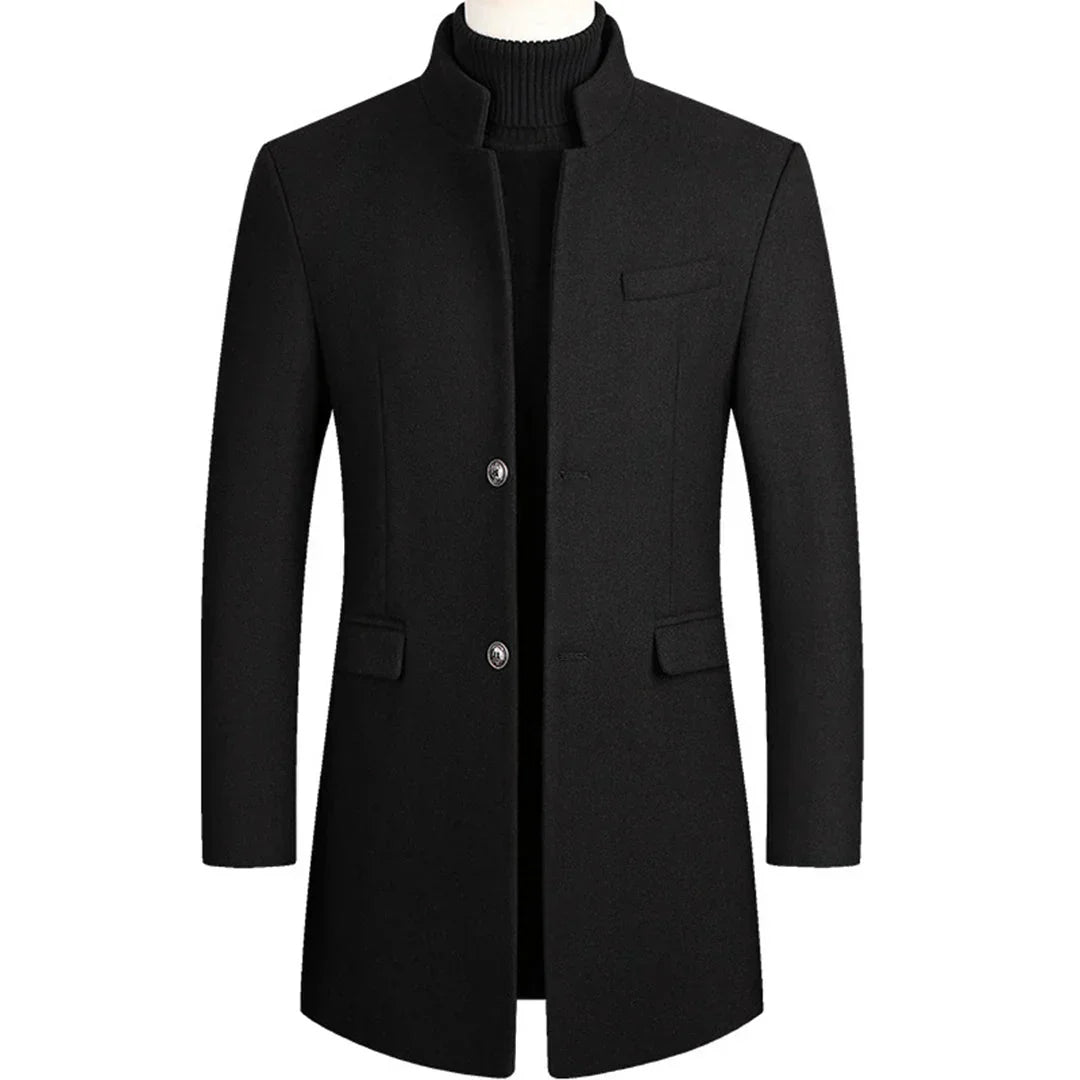 Cappotto Formale Lungo da Uomo con Eleganza Senza Tempo
