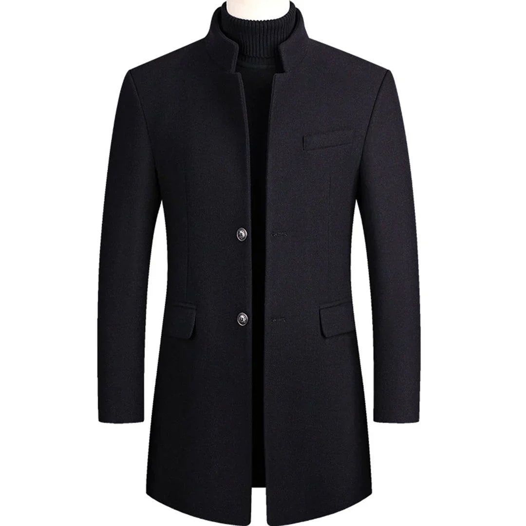 Cappotto Formale Lungo da Uomo con Eleganza Senza Tempo