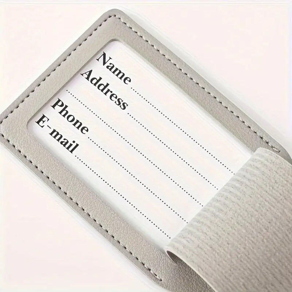 Etichetta Bagaglio Personalizzata in Pelle