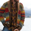 Cardigan a Strisce da Uomo – Maglione Morbido con Flair Colorato
