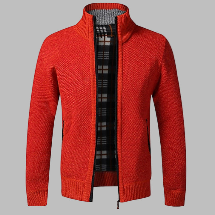 Maglione in Maglia con Zipper per Uomini