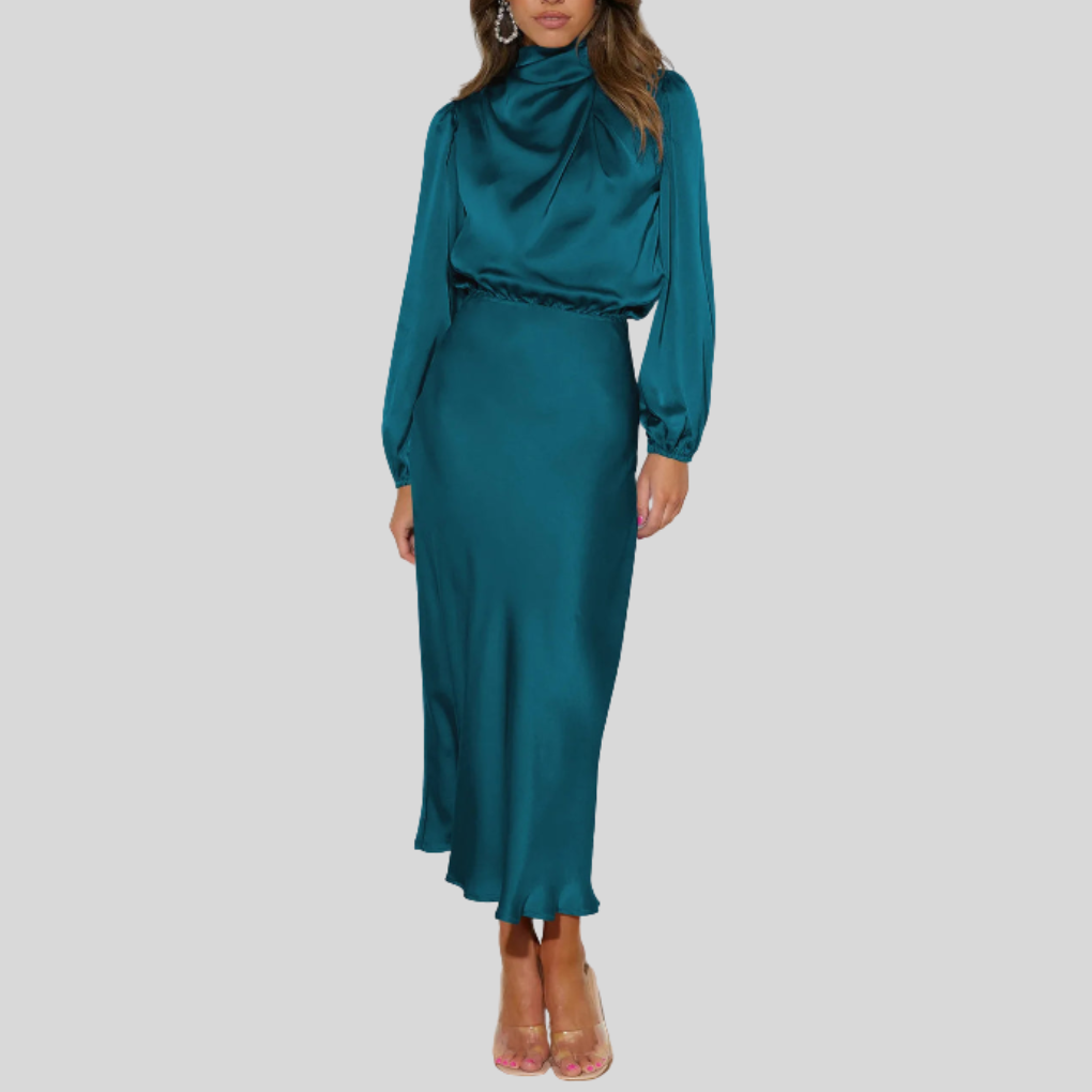 Abito da Sera in Satin Elegante per Donne