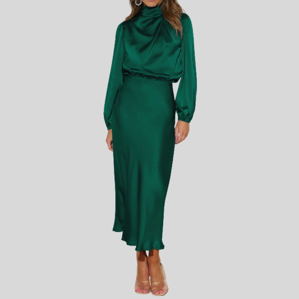 Abito da Sera in Satin Elegante per Donne