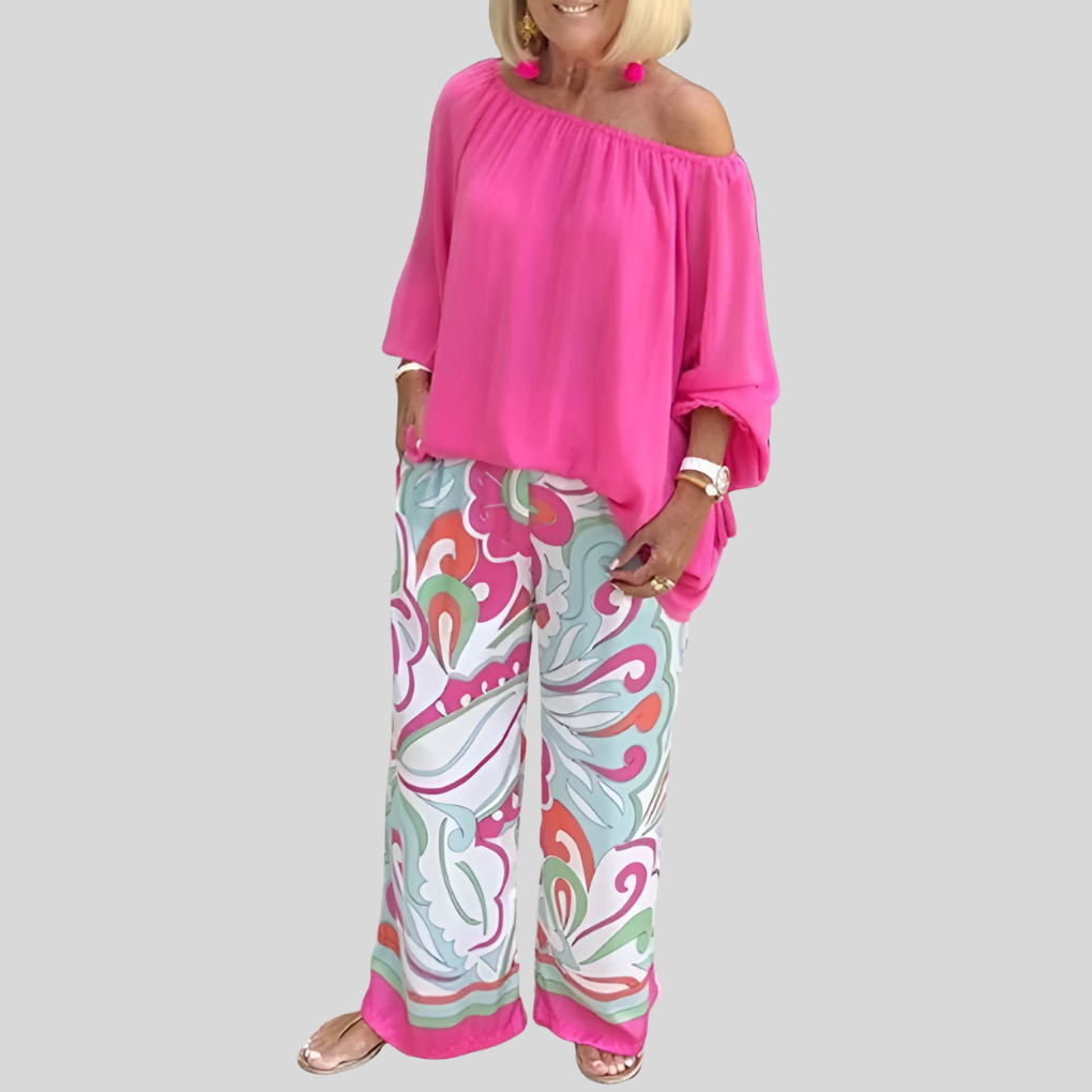 Elegante Set Due Pezzi Senza Spalline