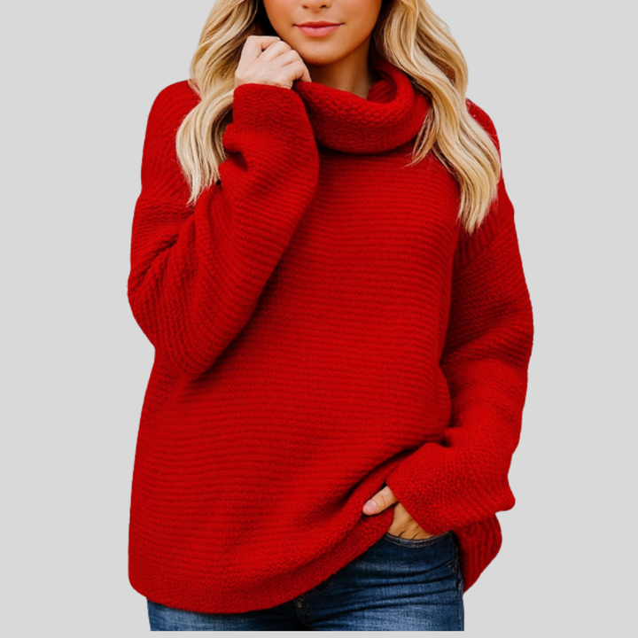 Maglione Collo Alto Tricot Luxe per Donne