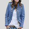 Giacca in Wool-like a Doppio Petto per Donne