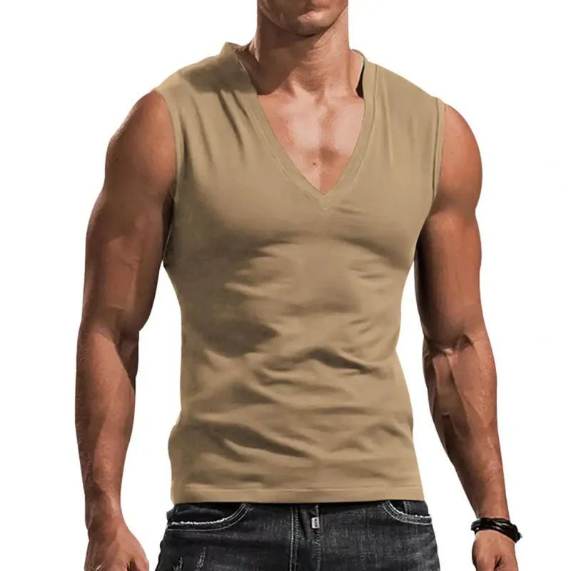 T-shirt senza maniche sagomata da uomo