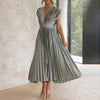 Abito senza maniche moderno a V per donna – Stile chic giorno a sera