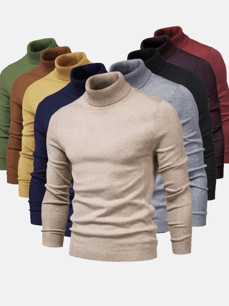 Maglione Collo Alto Uomo – Lavabile e Versatile