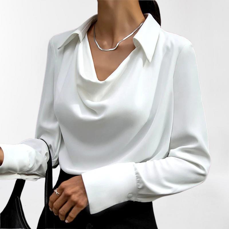 Elegante camicetta in seta da donna – Lussuosa ed elegante