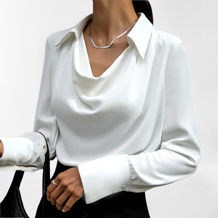 Elegante camicetta in seta da donna – Lussuosa ed elegante