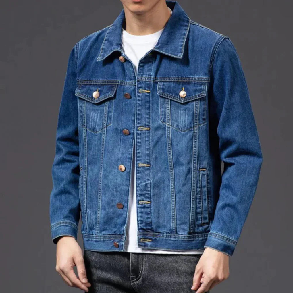 Giacca in Denim Classica da Uomo