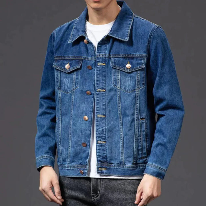 Giacca in Denim Classica da Uomo