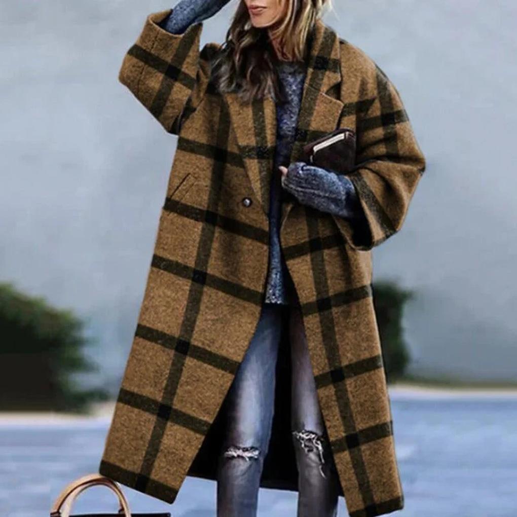 Cappotto Autunnale Lungo Elegante – Strato Caldo per Giorni Freddi
