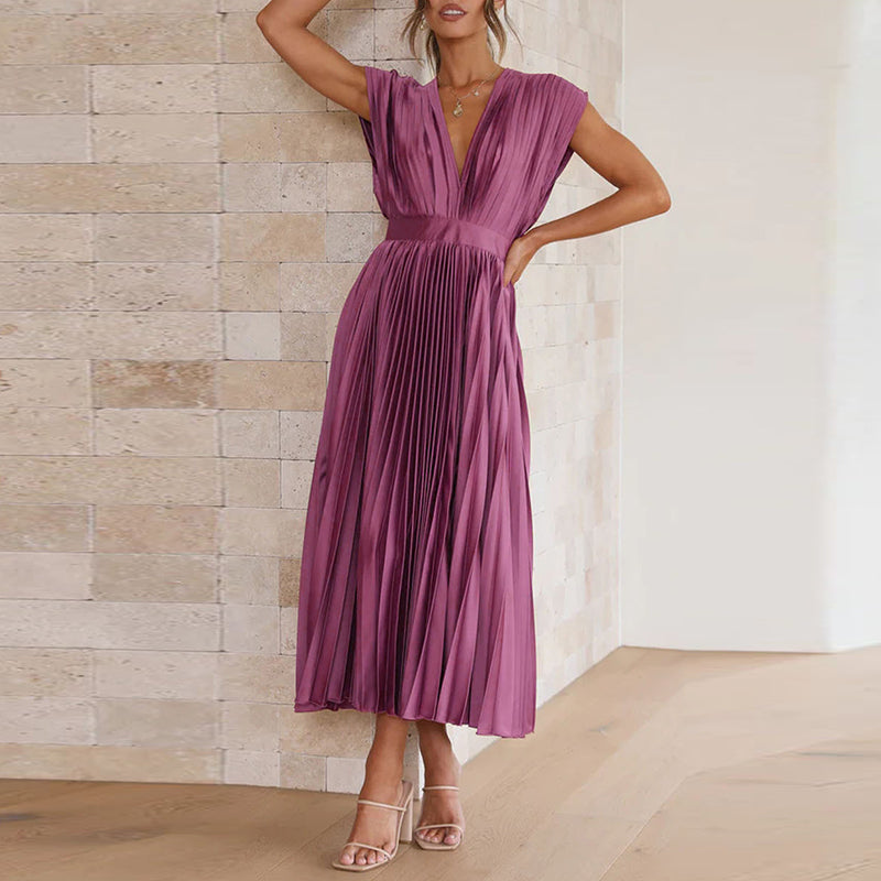 Casimir – Abito Elegante da Donna con Collo a V | Senza Maniche