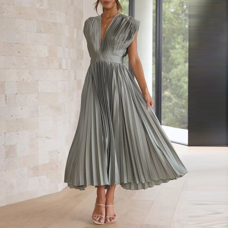 Casimir – Abito Elegante da Donna con Collo a V | Senza Maniche