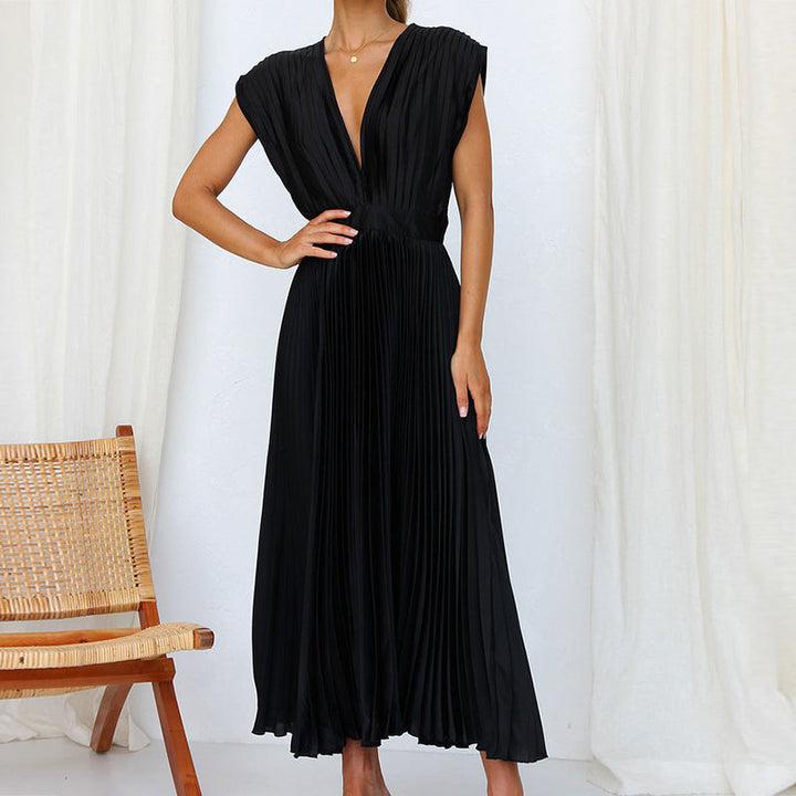 Casimir – Abito Elegante da Donna con Collo a V | Senza Maniche